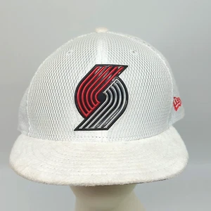 New Era Portland Trailblazers Ball Cap White 59FIFTY NBA Size 7 7/8 62.5cm - Picture 1 of 11