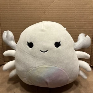 Peluche giocattolo Squishmallow 8” Magela il granchio bianco vita marina Kellytoy - Foto 1 di 3