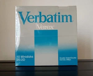 Verbatim Verex Dischetti 5 1/4" 2S 2D Box of 10 New Old Stock Nuovi Sigillati - Afbeelding 1 van 1