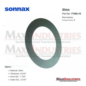 TH350 TH700R4 4L60E Endplay Shim Rear Thrust Bearing 0.010" Sonnax 77406-10 - Picture 1 of 1