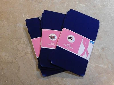 1015   Circo Navy Blue Girls Footed Nylon Tights 12 - 14 - Image 1 of 2