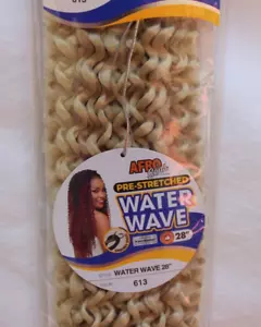 "TRENZA CROCHET AFRO SENS COLOR 613 RUBIA ONDA DE AGUA 28"" COMPRA MÁS Y AHORRA" - Imagen 1 de 6