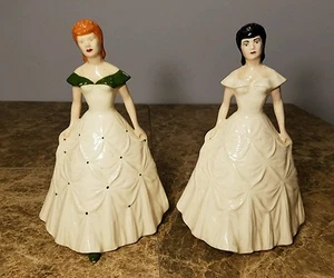 1948 KLEINE CO. VINTAGE KERAMIK ELEGANTE BESESSENE FRAU STATUE PUPPE SAMMLERSTÜCK - Bild 1 von 8