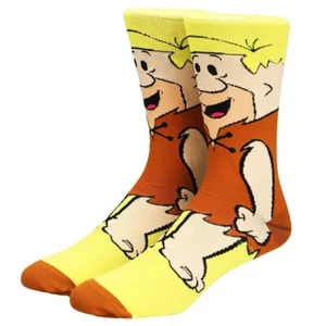 The Flintstones Crew Socks Barney Rubble Men's Size 10-13 - Picture 1 of 5