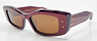 Gafas de sol Valentino V Quattro VLS109-B-52 Burdeos y marrón oscuro lentes nuevas en caja Foto 1 de 4