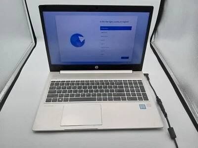 HP ProBook 450 G6 15.6" Laptop Intel i5-8365U 8GB RAM 128GB SSD W11 *READ* -RR - Image 1 of 4