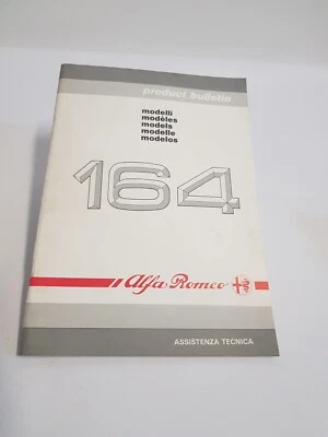 Manuale officina Alfa Romeo Alfa 164 bollettino tecnico vettura edizione de 1987 - Immagine 1 di 4