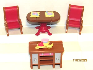 Accesorio de comedor familiar Fisher Price Loving 7 piezas Juguete de mesa buffet Mattel - Imagen 1 de 10