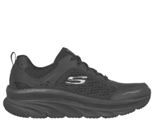 SKECHERS D'LUX WALKER LOW SNEAKER TURNSCHUHE DAMEN SCHUHE SCHWARZ GR. 9,5 NEU - Bild 1 von 6