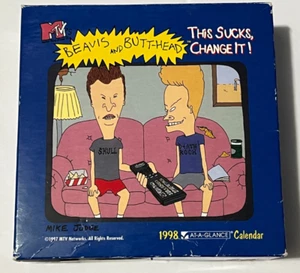 Vintage Beavis & Butthead 1998 At a glance calendar - Picture 1 of 10