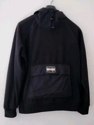 FW13 Supreme Fleece Pullover M medium jacket nylon hood black vintage Hoodie - Image 1 of 4