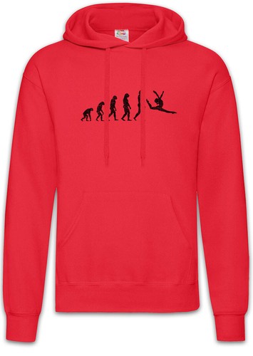 Felpa con cappuccio Ginnastica Evoluzione Human Coach Allenatore Sport Divertimento Yoga