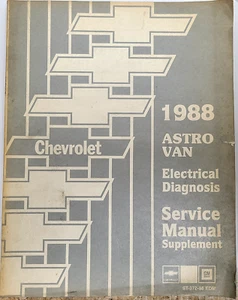 1988 Chevrolet Astro Van General Motors Electrical Service Manual ST372-88-EDM - Bild 1 von 12