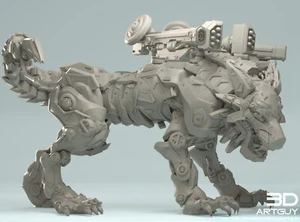 Cyber Wolf - RPG Table Top Miniature's, War Games and Diorama's - Picture 1 of 1