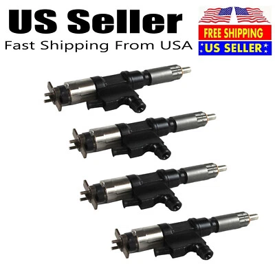 Fuel Injectors 4pcs For Denso 01-07 Isuzu NPR NPR-HD 4HK1 Replace OE 095000-5471 — 第 1/4 张图片