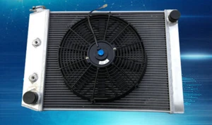 For FORD Cortina 6 cylinder TC TD TE TF 1972-1982 1973 Aluminum radiator + FAN - Picture 1 of 5