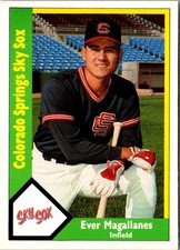1990 CMC Colorado Springs Sky Sox Ever Magallanes #13 Colorado Springs Sky Sox