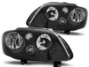 VOLKSWAGEN CADDY / TOURAN 2003 2004 2005 2006 LPVW66 HEADLIGHTS BLACK - Picture 1 of 1