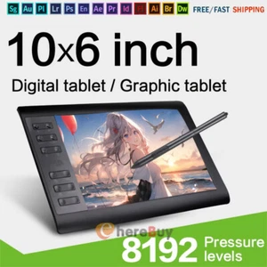 VIN1060 Plus Graphics Drawing Tablet Pen Display 10x6 inch 12 Press Keys - Picture 1 of 15