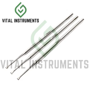 Escalador dental cincel PFINGST cabeza estrecha 5,75" instrumento acero inoxidable 3 piezas - Imagen 1 de 1