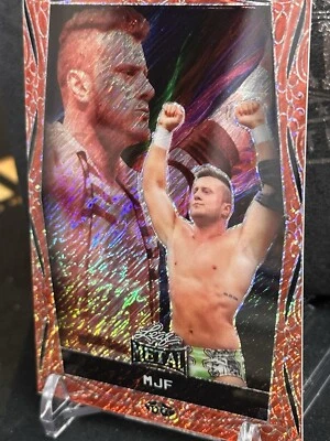 MJF 2024 Leaf Metal Legends Wrestling AEW #30 Red Diagonal 3/6 - Image 1 of 3