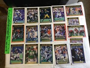 1996 Upper Deck Collector's Choice SEASON TO REMEMBER  NFL Jumbo 17 Cards