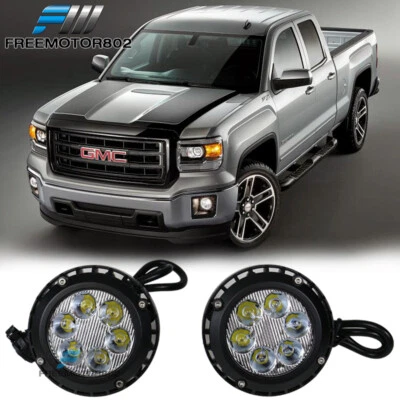 Fits 07-14 Chevy Tahoe Suburban GMC Yukon XL 1500 Clear Fog Lights Bumper Lamp - Image 1 of 4