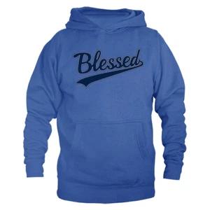 Gesegnet Christlich Religiös Gott Bibel Kirche Jesus Grafik Pullover Hoodie - Bild 1 von 10