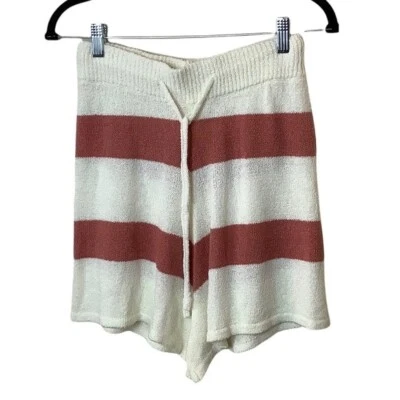 Pantalones Cortos de Salón It’s Our Time Rayas Rosa/Blanco Tejido Cordón Talla M Nuevos sin Etiquetas Foto 1 de 4