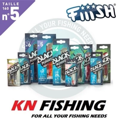 FIIISH BLACK MINNOW n.5 160mm Esche in silicone pesca mare acqua dolce 15gr - 120gr