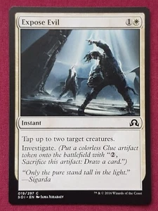 Magic The Gathering SHADOWS OVER INNISTRAD EXPOSE EVIL white card MTG - Picture 1 of 2