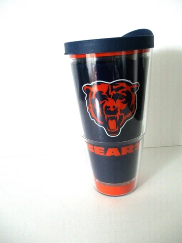 Chicago Bears Tervis Tumbler New 24 oz NFL Authentic Keeps Drinks Hot & Cold Cover