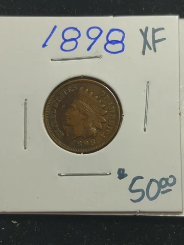 Uncirculated 1898 Indian Head Cent Cover