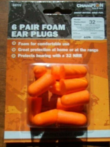 Tampões de ouvido de espuma Champion 24 pares - Imagem 1 de 1