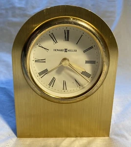 Howard Miller 645-289 San Francisco Solid Aluminum Alarm Clock Brass Gold Finish - Picture 1 of 8