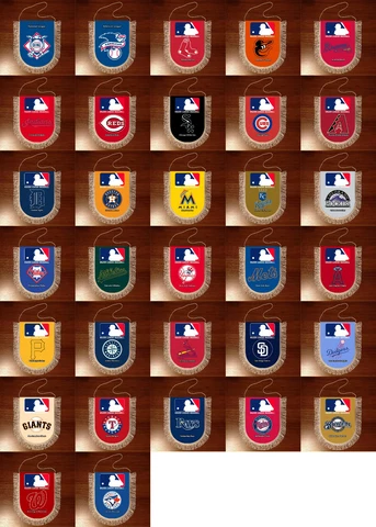 Pennants Major League Baseball logo team MLB Cover