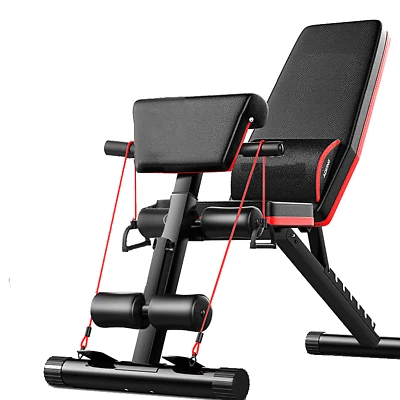 Adjustable Weight Abdominal Bench Sit-Up Back Support Fitness Flat Gym Exercise - image 1 of 4