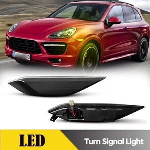 For Porsche Cayenne 958 92A 2011-2014 LED Side Marker Light Turn signal Lamp 2pc - Picture 1 of 8