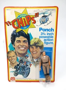 Figura de acción vintage 1977 Mego Corp "CHIPS" PONCH 3,75"" NUEVA en tarjeta - Imagen 1 de 6