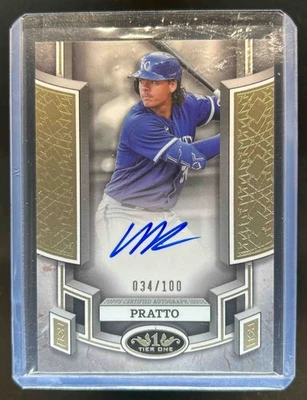 2024 Topps Tier One Nick Pratto Break Out Auto #34/100 Royals - Image 1 of 2
