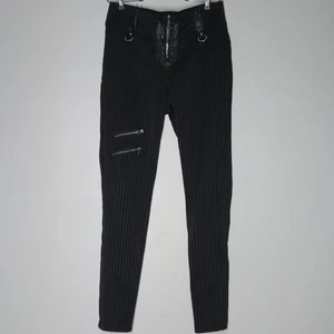Killstar Gothic Black Pants with Zipper Cross Size M Alternative Punk Emo - Picture 1 of 6