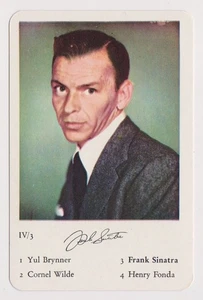 Frank Sinatra 1958 F.X. Schmid Film Festival German Game Card - NM+ NM-MT - Picture 1 of 2