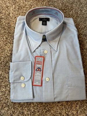 Dockers  Men's Long Sleeve Dress Shirt Men’s L Light Blue NWT - Image 1 of 3