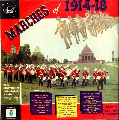 Southern Command Band - Marches Of 1914-18, Scarce 1959 military/brass LP, Aus - Image 1 of 4