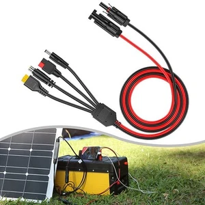 Solar Panel Connector Extension with Dual PVC Jacket for XT60 and DC Adapters - Picture 1 of 12