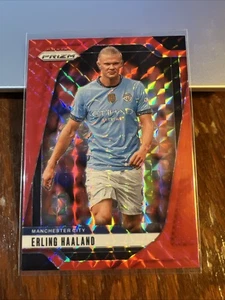Erling Haaland 2024-25 Panini Premier League Red Mosaic Prizm #9 Manchester City - Picture 1 of 6