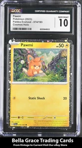 Pawmi #074/193 2023 Paldea Evolved Pokémon Cosmos Holo CGC 10 - Picture 1 of 2