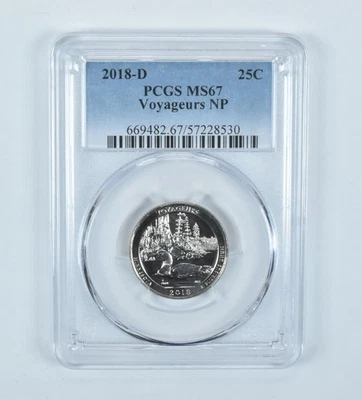 2018-D Washington Quarter ATB Voyageurs MS67 PCGS - Image 1 of 4