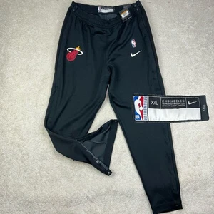 New Nike NBA Miami HEAT Black Thermaflex Showtime 932551-010 Snap Pants 2XL TALL - Picture 1 of 16