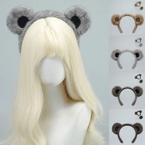 Diadema de oreja de oso accesorio de disfraz ajustable para fiestas de Halloween juegos con disfraces - Imagen 1 de 28